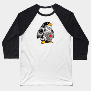 gato con traje de pingüino Baseball T-Shirt